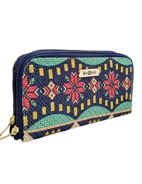 Juego de Bolsa y Cartera artesanales Mariana Piñon de yute