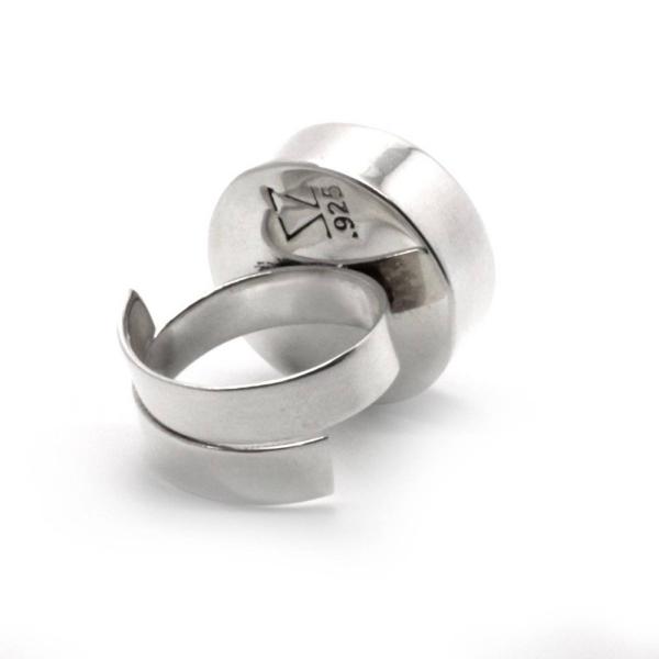 Anillo Rojo de Plata .925 Joyería Zvezda