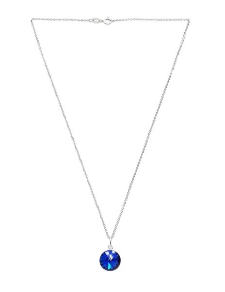Juego de collar y aretes Azul de Plata .925 Joyería Zvezda