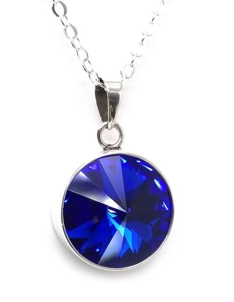 Juego de collar y aretes Azul de Plata .925 Joyería Zvezda