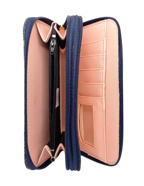 Juego de Bolsa y Cartera artesanales Mariana Piñon de yute