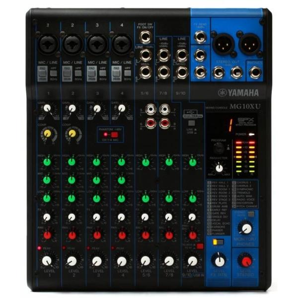 Yamaha MG10XU Mezcladora de Audio 10 Canales  con Efectos