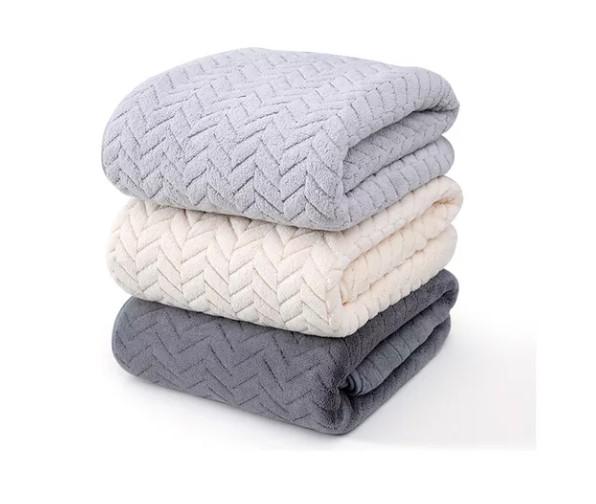 3 Piezas Toallas Baño Completo Grande 70×140 Cm T.