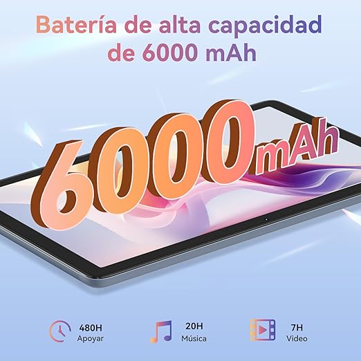 CUBOT [2024 más Nuevo] Tablet Tab 60, Pantalla FHD de 10.1" Tableta Android 13, 8GB RAM 128GB ROM 6000mAh Batería, cámara de 13MP+ 5MP, Tablet WiFi 5G/2.4G con Estuche.