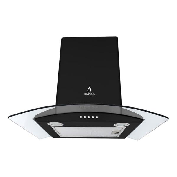 Combo parrilla de inducción 4 quemadores y campana de pared SUPRA NEGRONI campana extractora y parrilla empotrable ambas de cristal templado