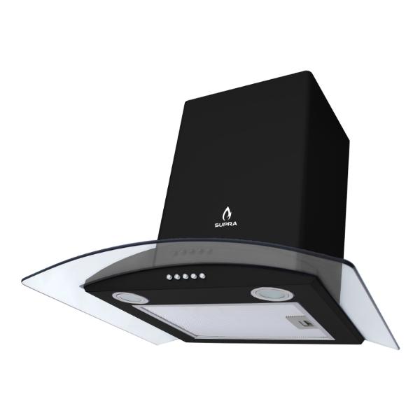 Combo parrilla de inducción 4 quemadores y campana de pared SUPRA NEGRONI campana extractora y parrilla empotrable ambas de cristal templado