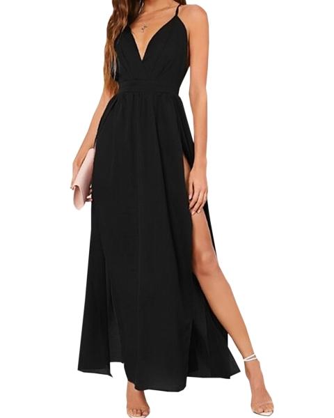 Maxi Vestido Elegante de Fiesta Sexi  Dama Mujer  Tirantes