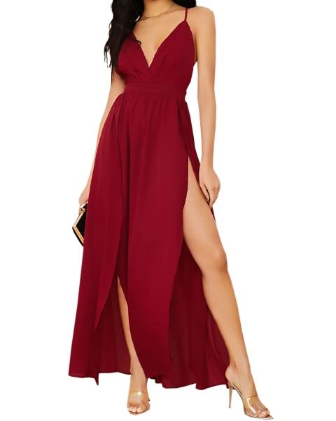Maxi Vestido Elegante de Fiesta Sexi  Dama Mujer  Tirantes
