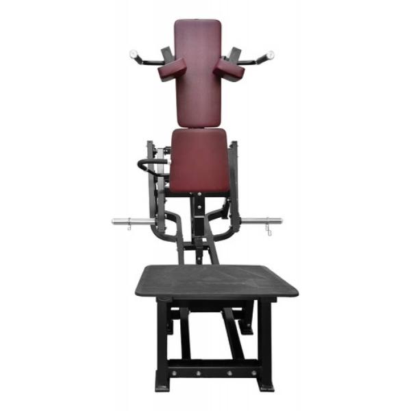 Maquina Sentadilla V Hack 2 Soportes Altura Ajustable Gym