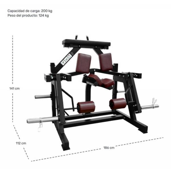 Maquina Leg Curl De Pie Peso Libre Gym Profesional