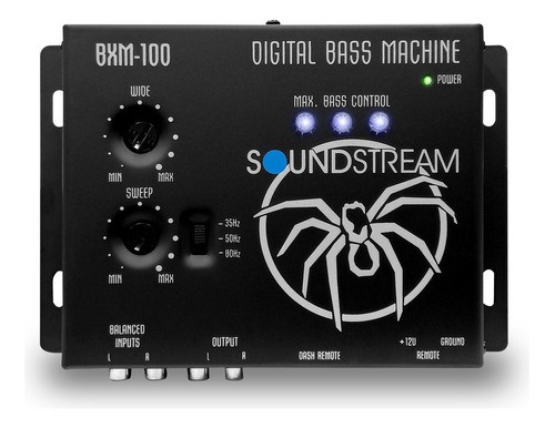 Epicentro Restaurador De Bajos (graves) Soundstream Bmx-100 Negro 