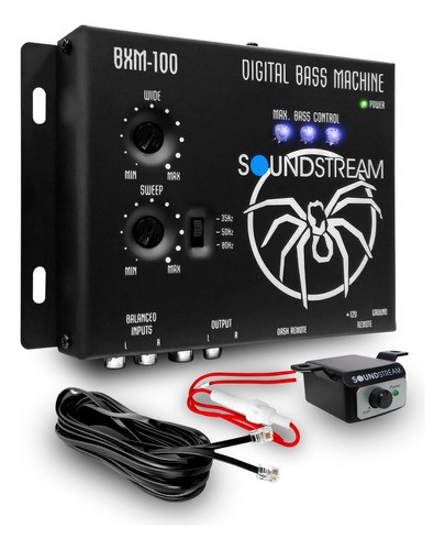 Epicentro Restaurador De Bajos (graves) Soundstream Bmx-100 Negro 