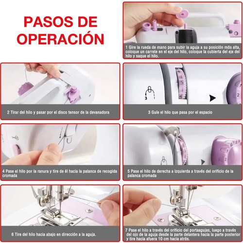 Máquina De Coser Portátil Eléctricas Patrones De 12 Puntada.