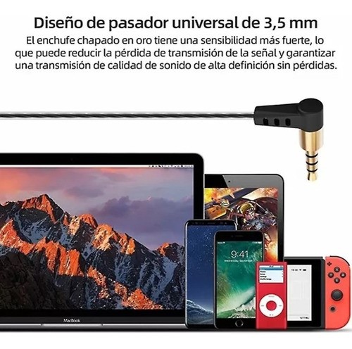 Audífonos In-ear Monitor Con Micrófono 3m Cable Para Xbox Ps