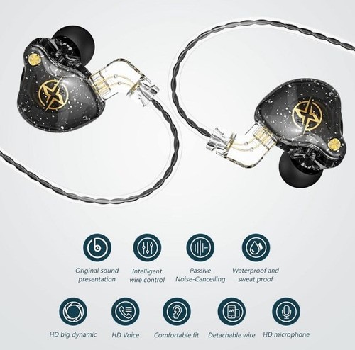 Audífonos In-ear Monitor Con Micrófono 3m Cable Para Xbox Ps