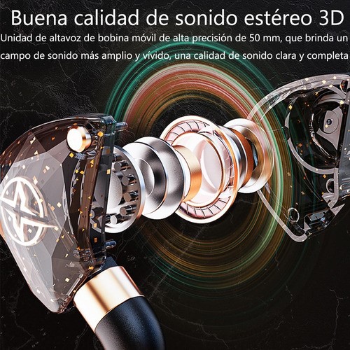 Audífonos In-ear Monitor Con Micrófono 3m Cable Para Xbox Ps