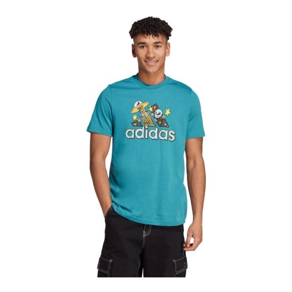 PLAYERA ADIDAS HOMBRE AZUL ADIDAS M DOODLE F T IL2828