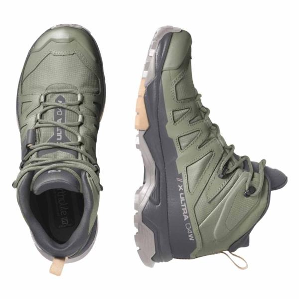 BOTAS SALOMON MUJER VERDE X ULTRA 4 MID GTX L41625100 + CALCETAS DE REGALO