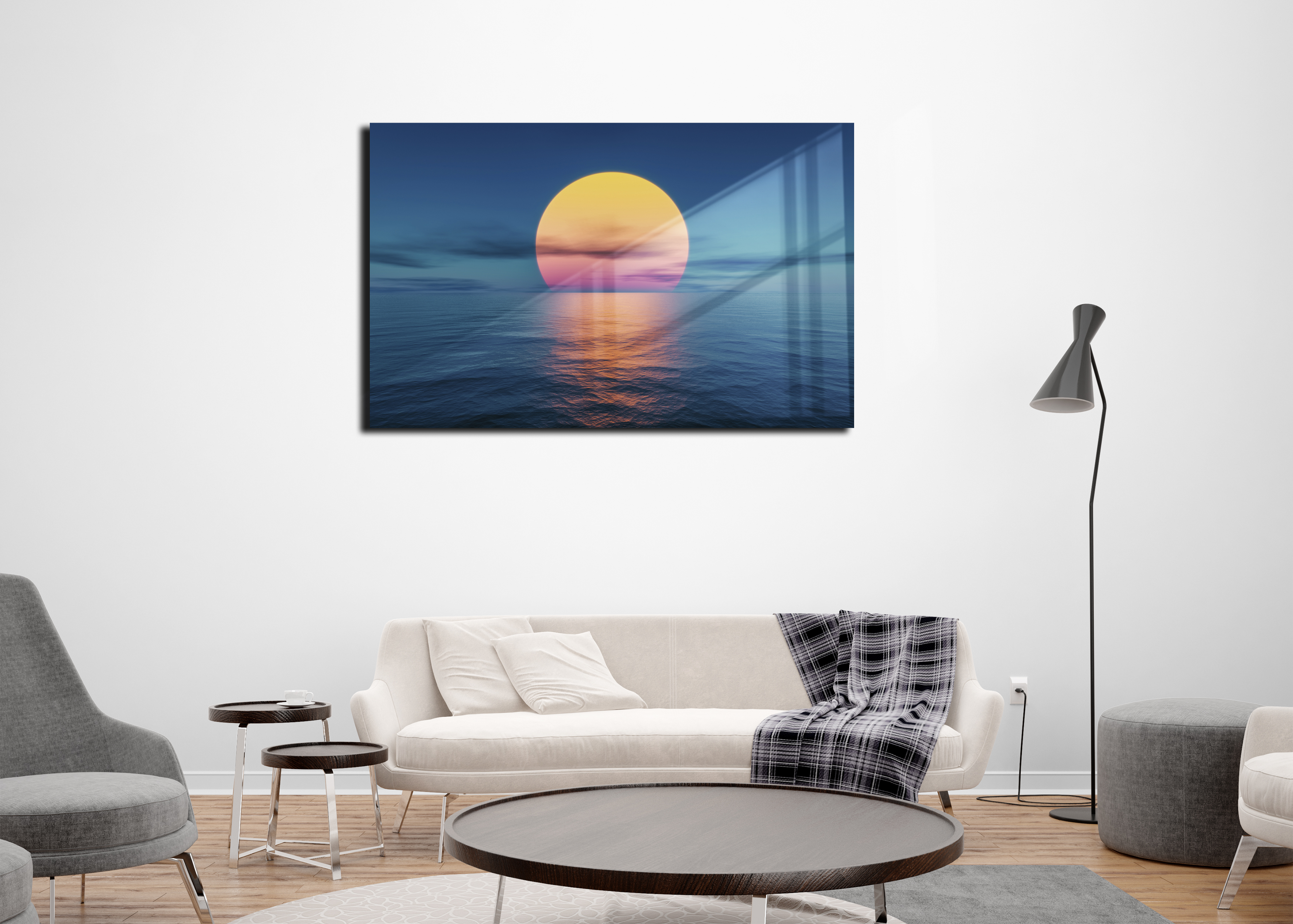 Cuadro Decorativo Acrílico Mar y Sol 70x120  