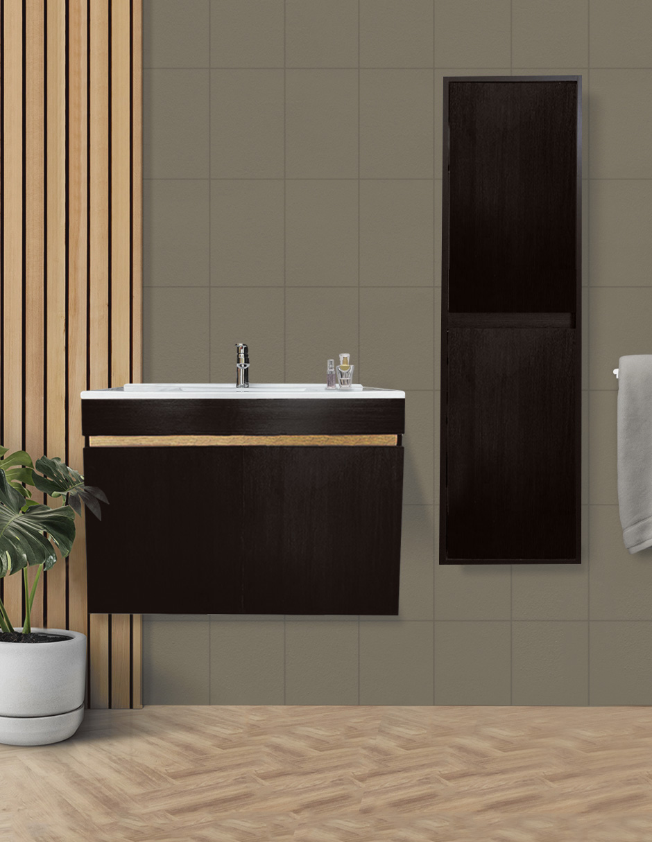 Combo De Gabinete Para Baño Lavamanos Y Monomando + Gabinete Organizador Moscú