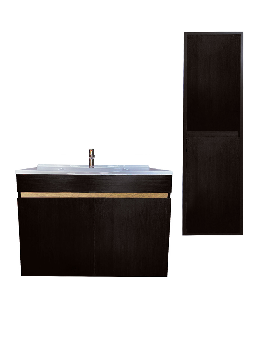 Combo De Gabinete Para Baño Lavamanos Y Monomando + Gabinete Organizador Moscú