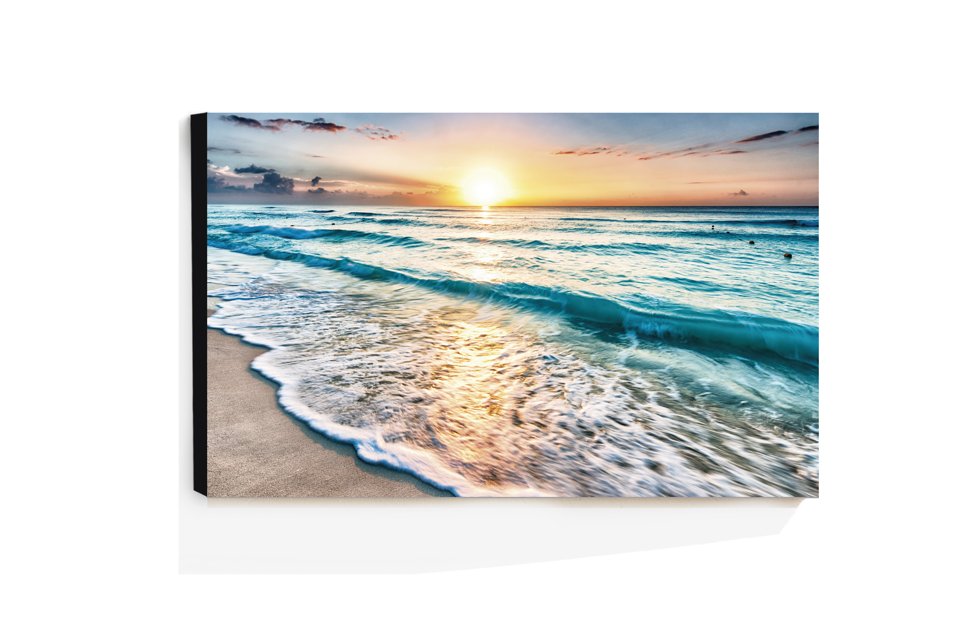 Cuadro Decorativo Acrílico Playa Amanecer 70x120  