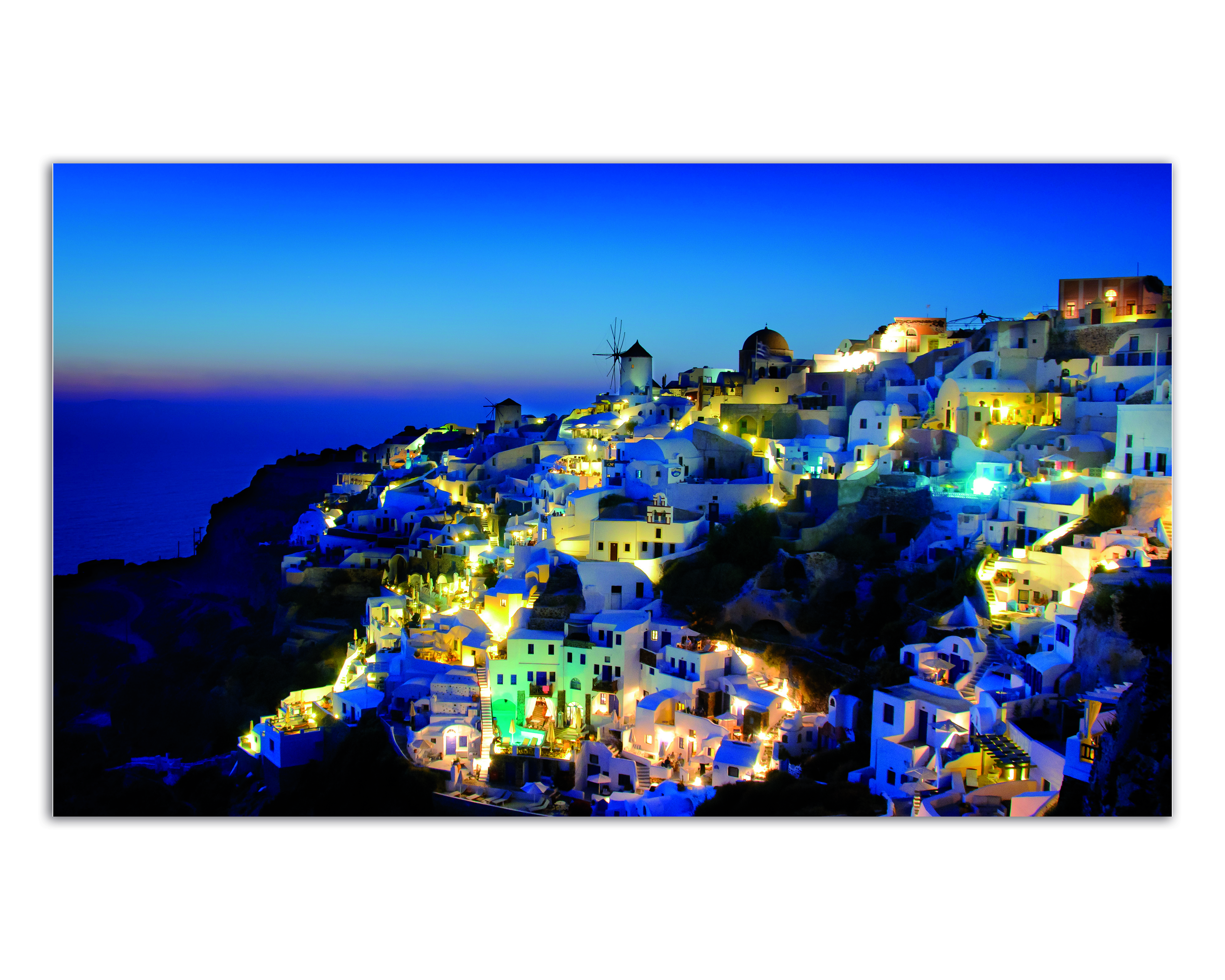 Cuadro Decorativo Acrílico Santorini 70x120  