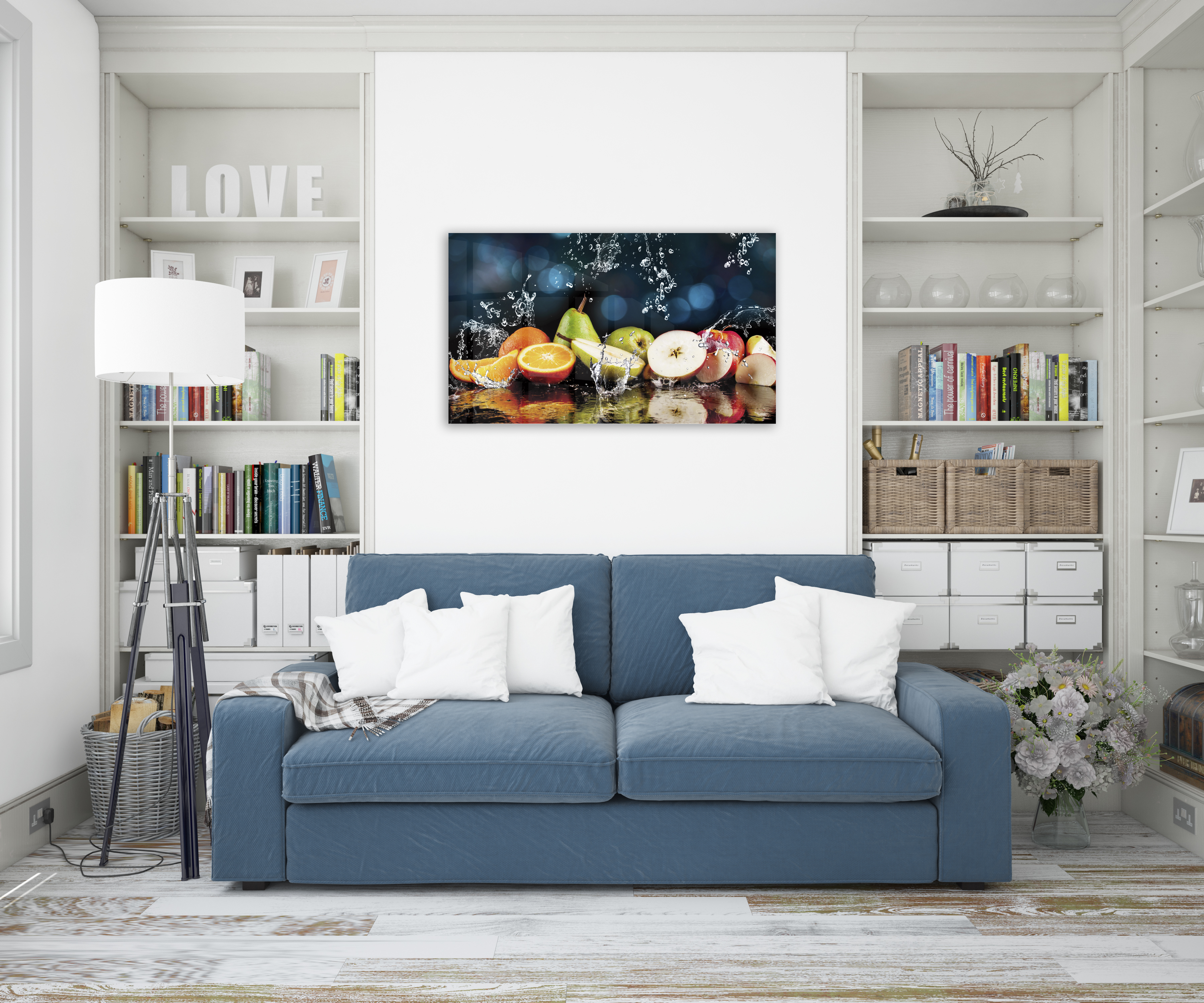 Cuadro Decorativo Acrílico Splash de frutas 70x120  