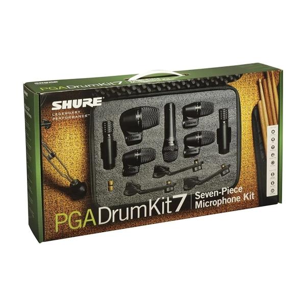 Kit De 7 Micrófonos SHURE Pgadrumkit7 Para Batería.
