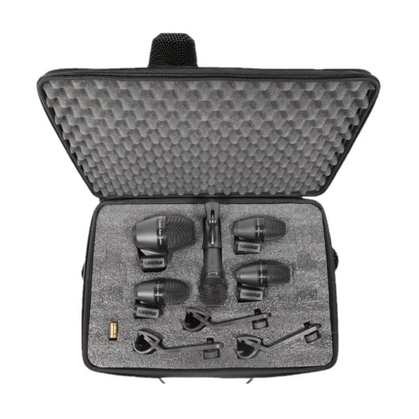 Kit De 5 Micrófonos SHURE Pgadrumkit5 Para Batería .