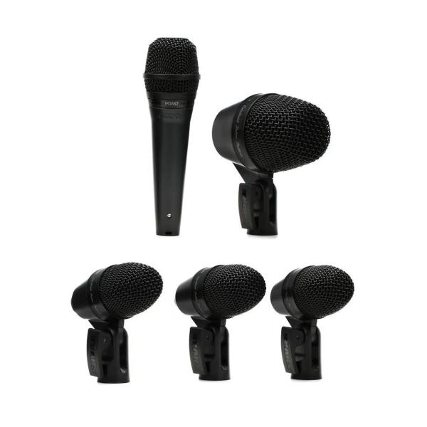 Kit De 5 Micrófonos SHURE Pgadrumkit5 Para Batería .