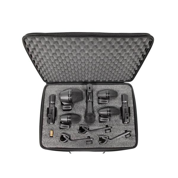 Kit De 7 Micrófonos SHURE Pgadrumkit7 Para Batería.