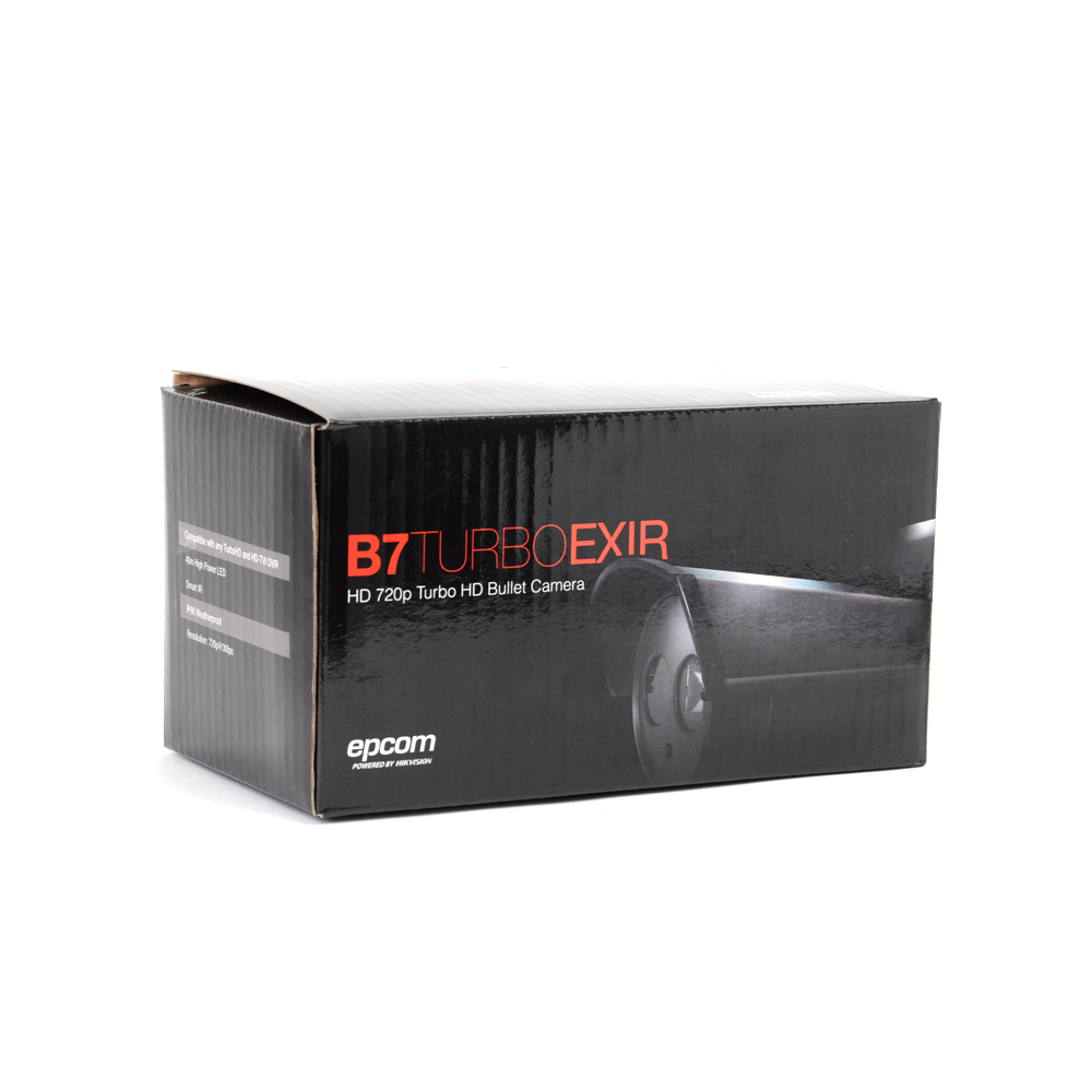  Cámara tipo Bala EPCOM B7TURBOEXIR 720p Lente 3.6mm IR 40M Smart IR Int/Ext IP66.