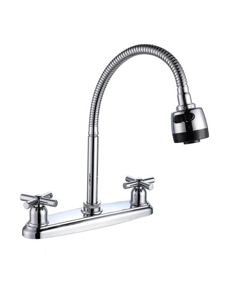 Llave Mezcladora Fregadero Tarja Cocina Cruzeta 2 Funciones