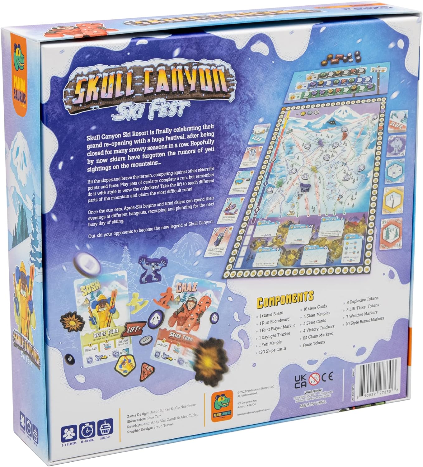 Skull Canyon Ski Fest + Promo Inglés Pandasaurus Games Juego 2 a 4 Jugadores