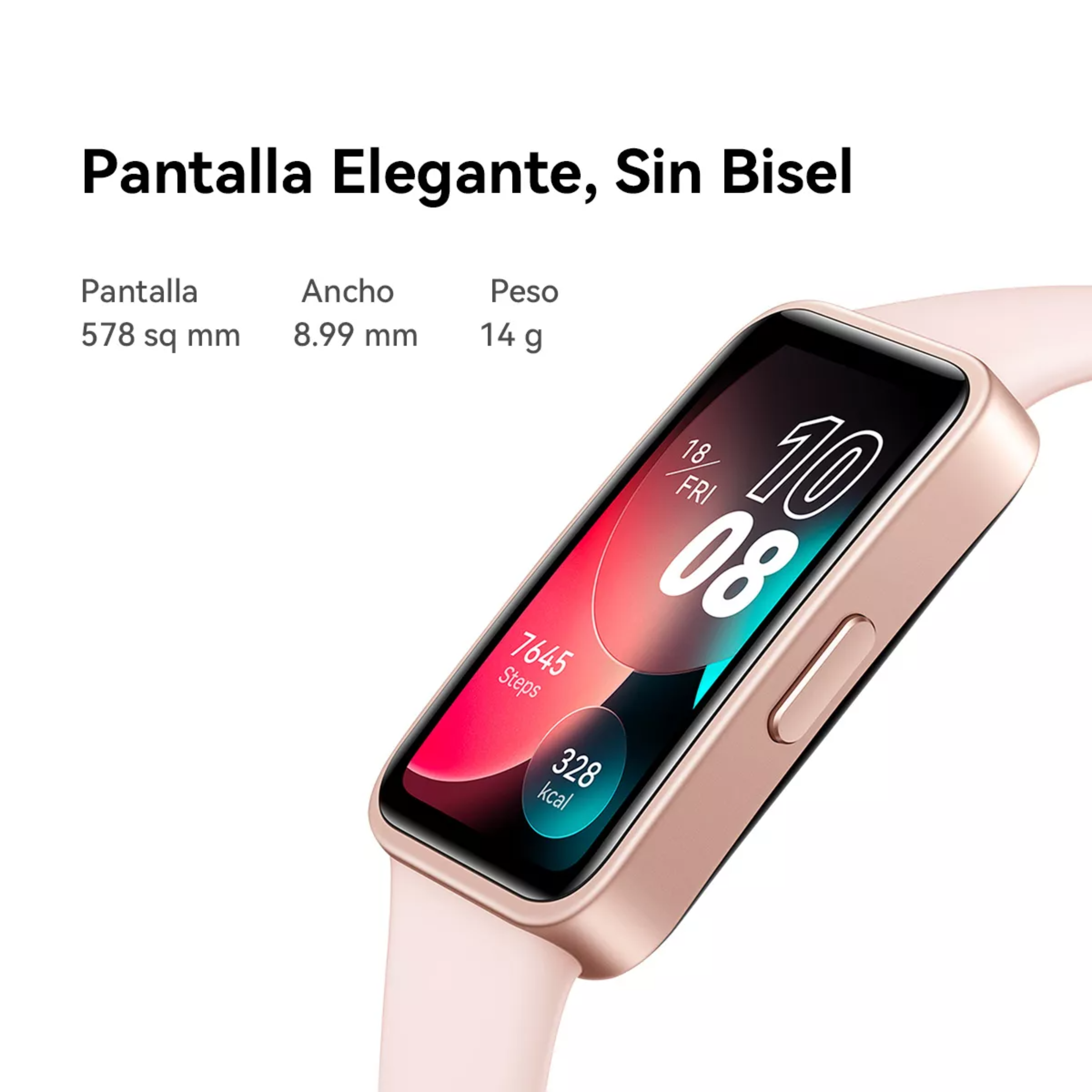 Smartwatch Huawei Band 8 1.47' Batería Hasta 14 Días Rosa.
