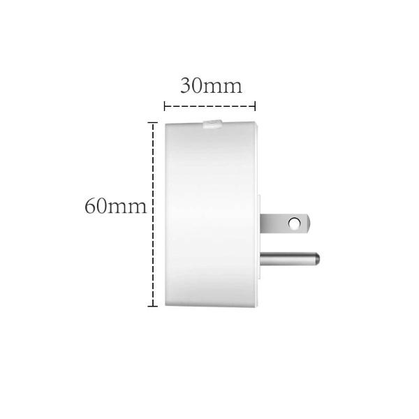 Enchufe inteligente mini Compatible con Amazon Alexa google home smart socket