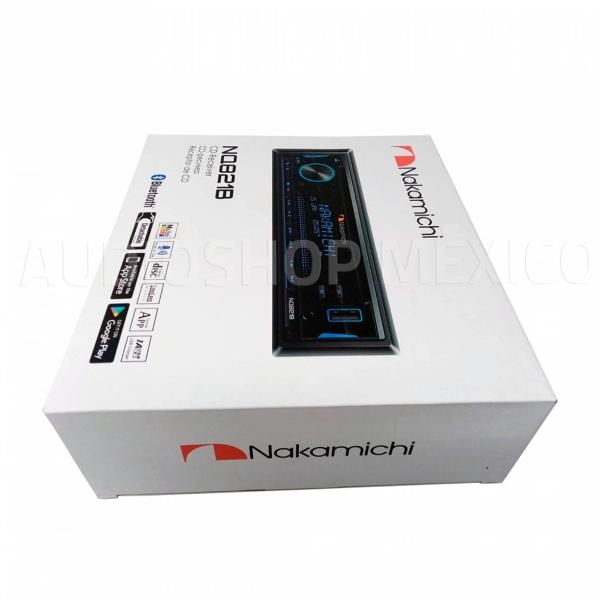 Autoestéreo 1 DIN Nakamichi NQ821B Desmontable CD Bluetooth iOS Android RGB 