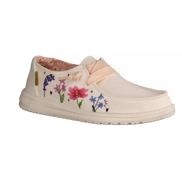 TENIS HEY DUDE MUJER BEIGE / FLORES HEY DUDE WENDY 121410224