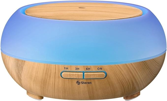 STEREN SHOME-Air Humidificador Y Difusor de Aroma Wi-Fi, 400 Ml, Azul.