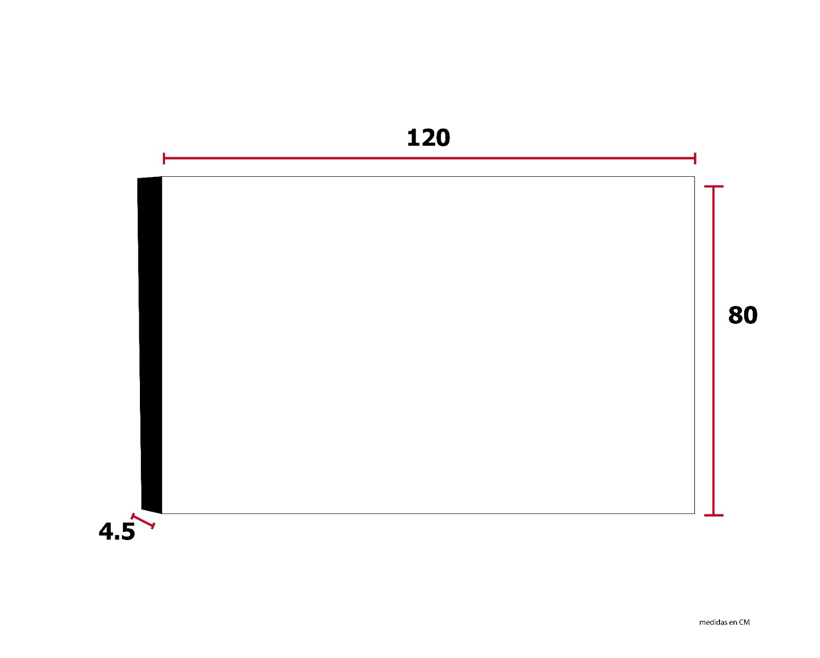 Cuadro Entelado Canvas Car Red 80x120