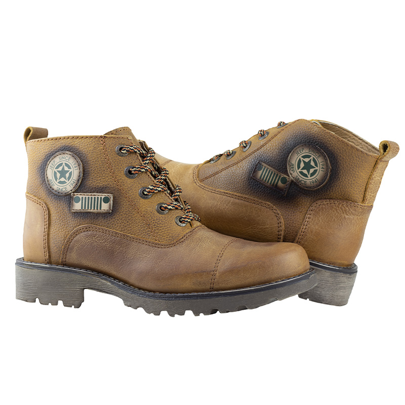 BOTAS PARA HOMBRE TIPO VAQUERA JEEP MIEL GRANEADA 10158 COMODA.