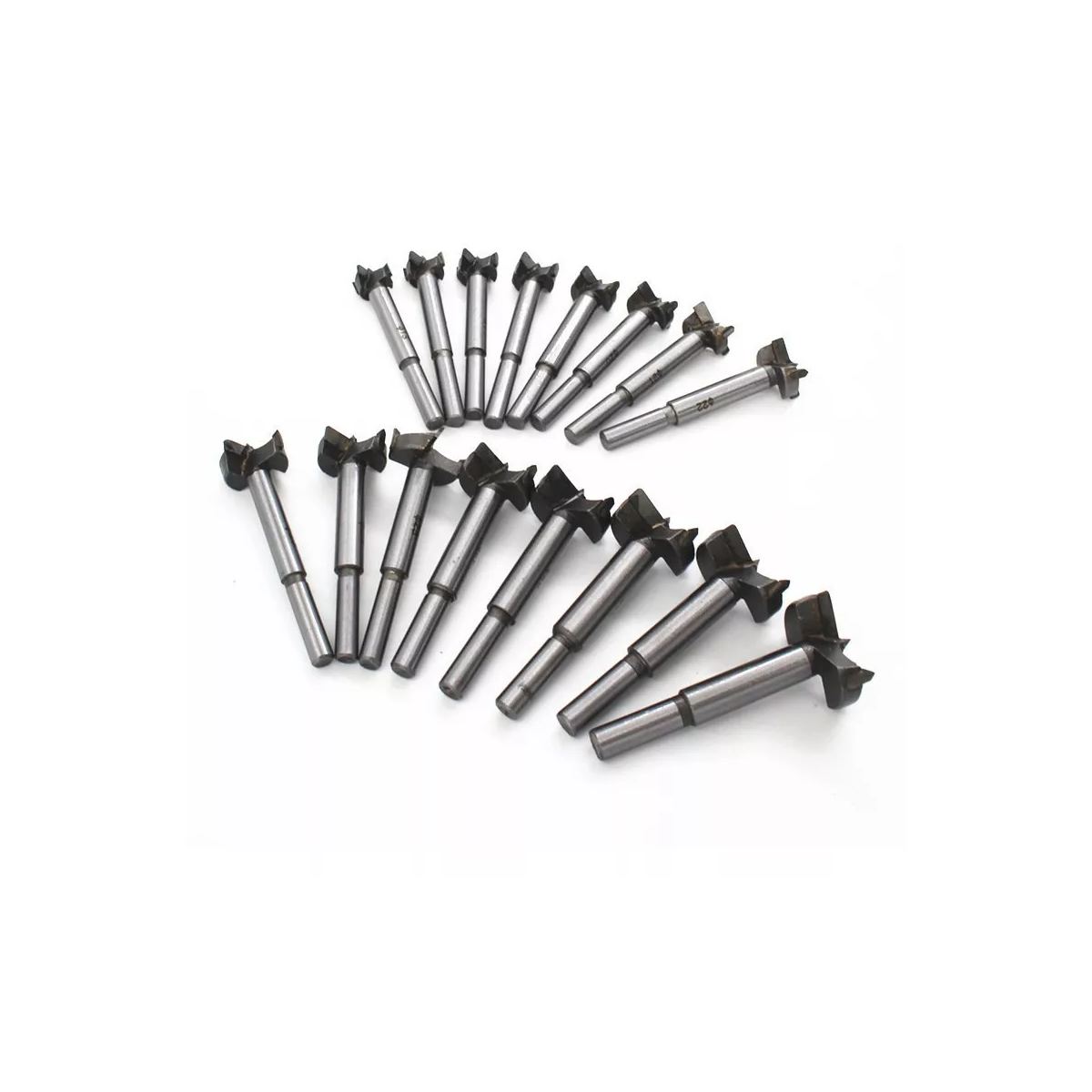 16 Brocas Forstner Para De Acero Carpintería Bisagra 15-35mm rojo.