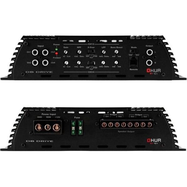Amplificador 4 Canales DB Drive A7 75.4 500 Watts Clase ... 