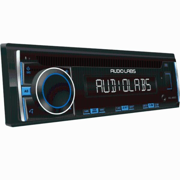 Estéreo 1 DIN Desmontable Audio Labs ADL-560CD con APP, USB y Bluetooth, CD AUX IN Salidas RCA Ilumi .