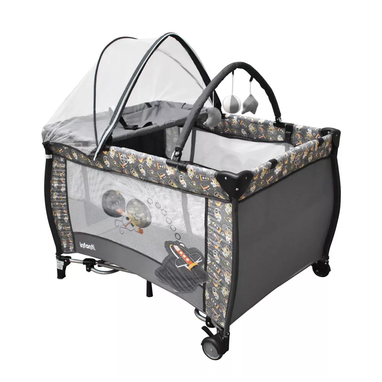 Cuna Corral Infanti Miami Space Grey.