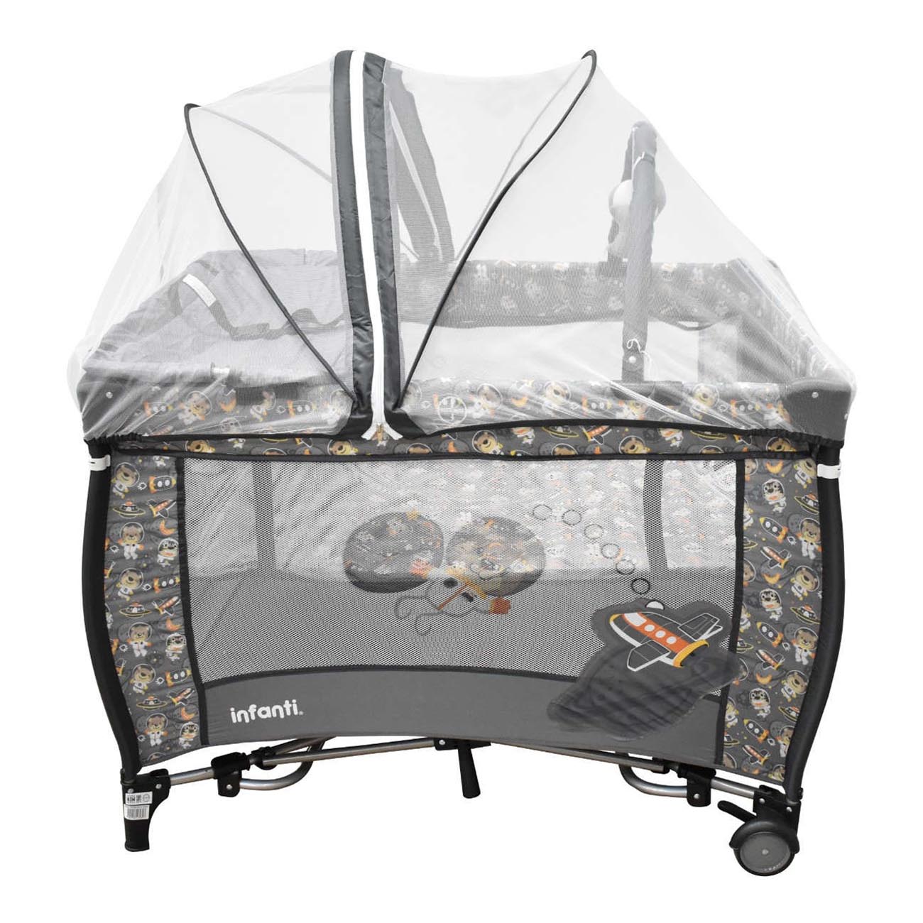 Cuna Corral Infanti Miami Space Grey.