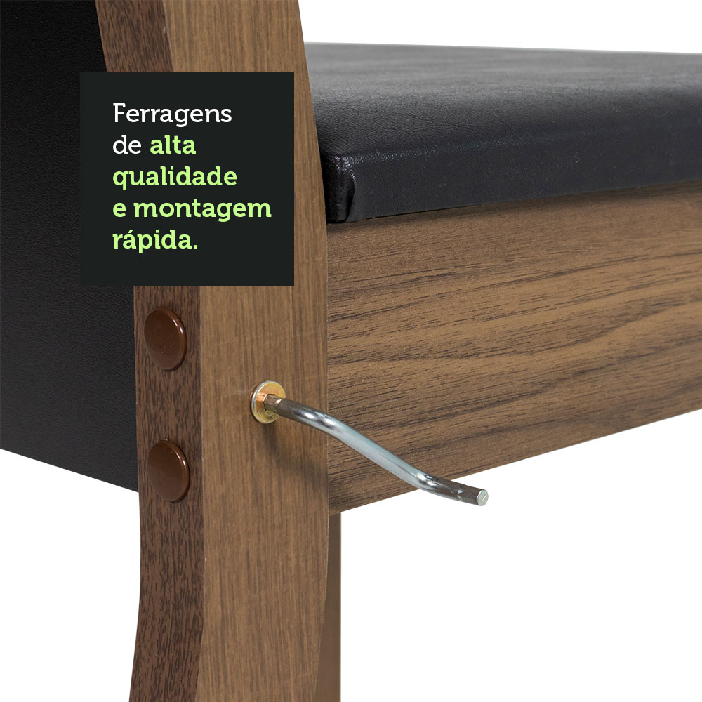 Juego de Comedor con Mesa y 4 Sillas Madesa Sheila MN.