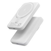 Powerbank 5000 Mah Para iPhone Magsafe Inalámbrica Carga 15w Color blanco