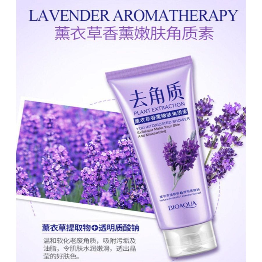 Bioaqua Exfoliante Facial Extracto Lavanda Acido Hialurónico.